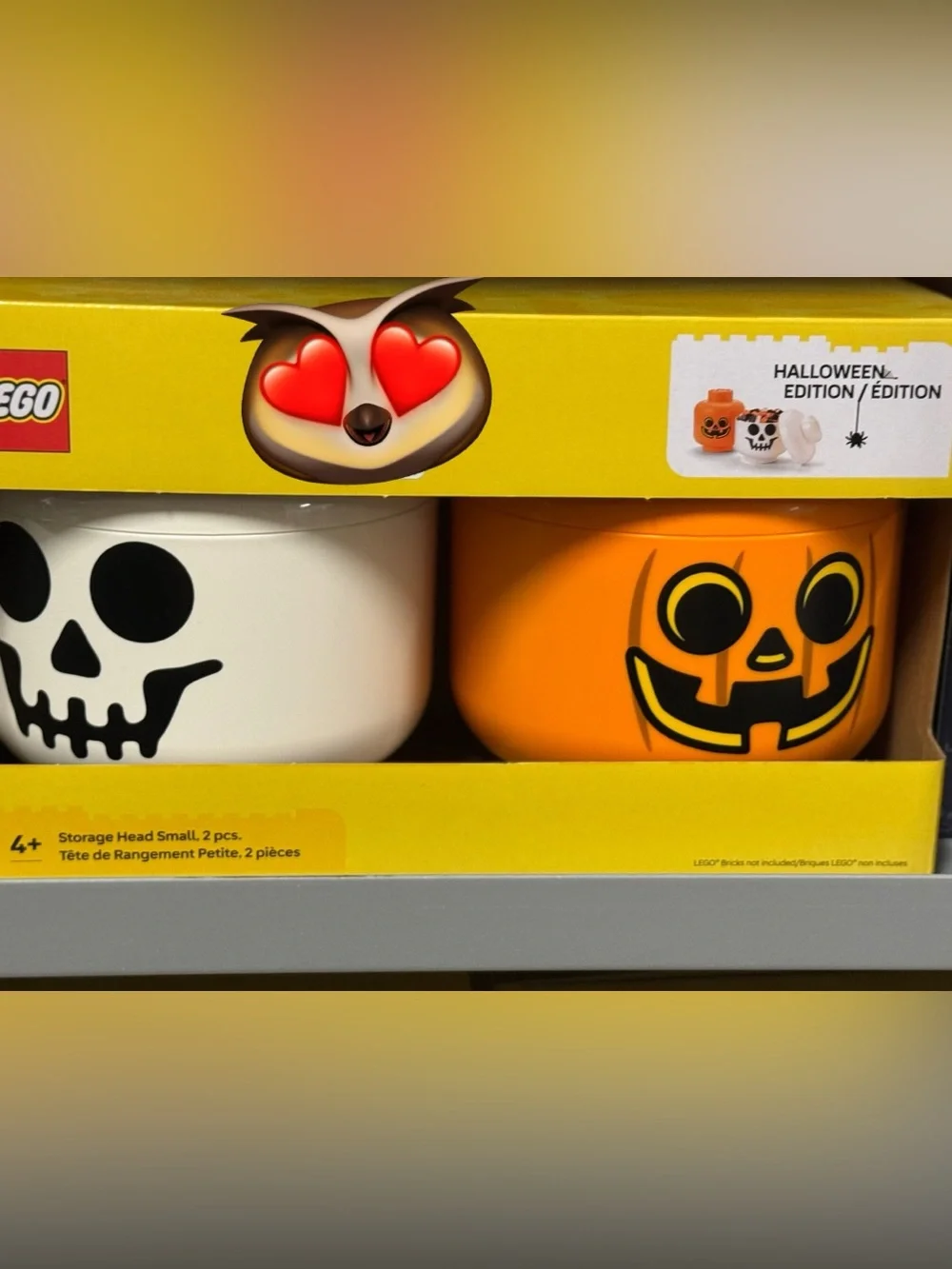 Lego Orange Jack-O'-Lantern and White Treat